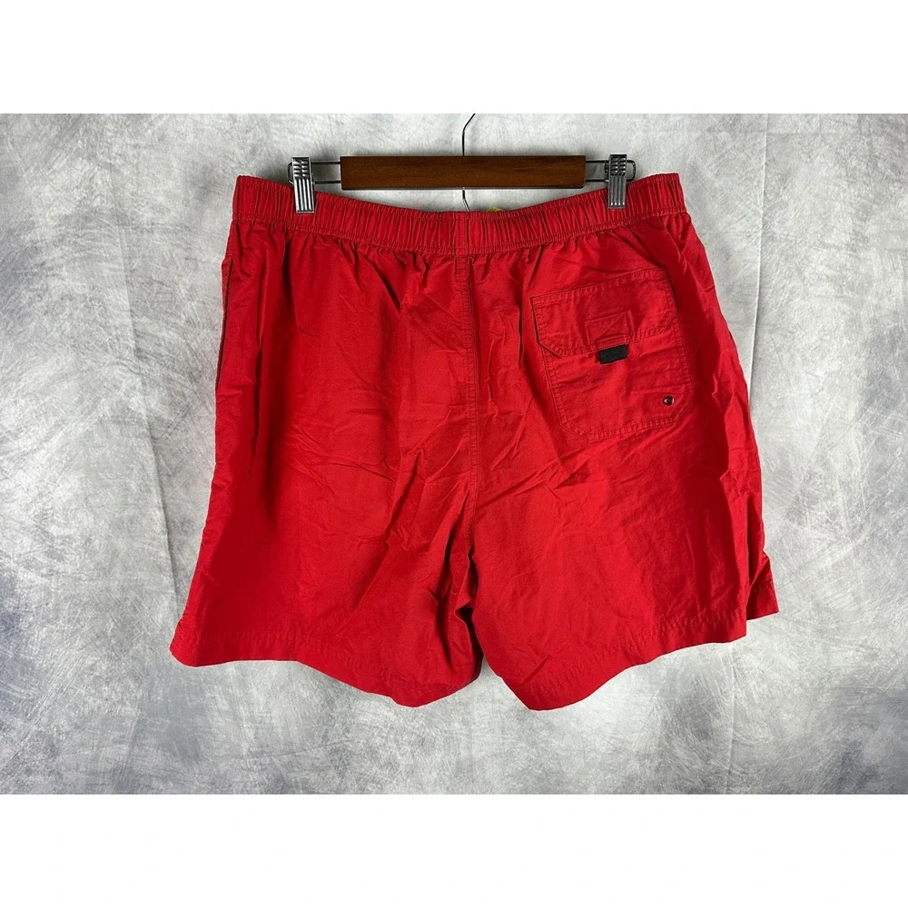Polo Sport Ralph Lauren Mens Red‎ Swim Trunks XXL Yellow Pony Logo 6 Inch Inseam